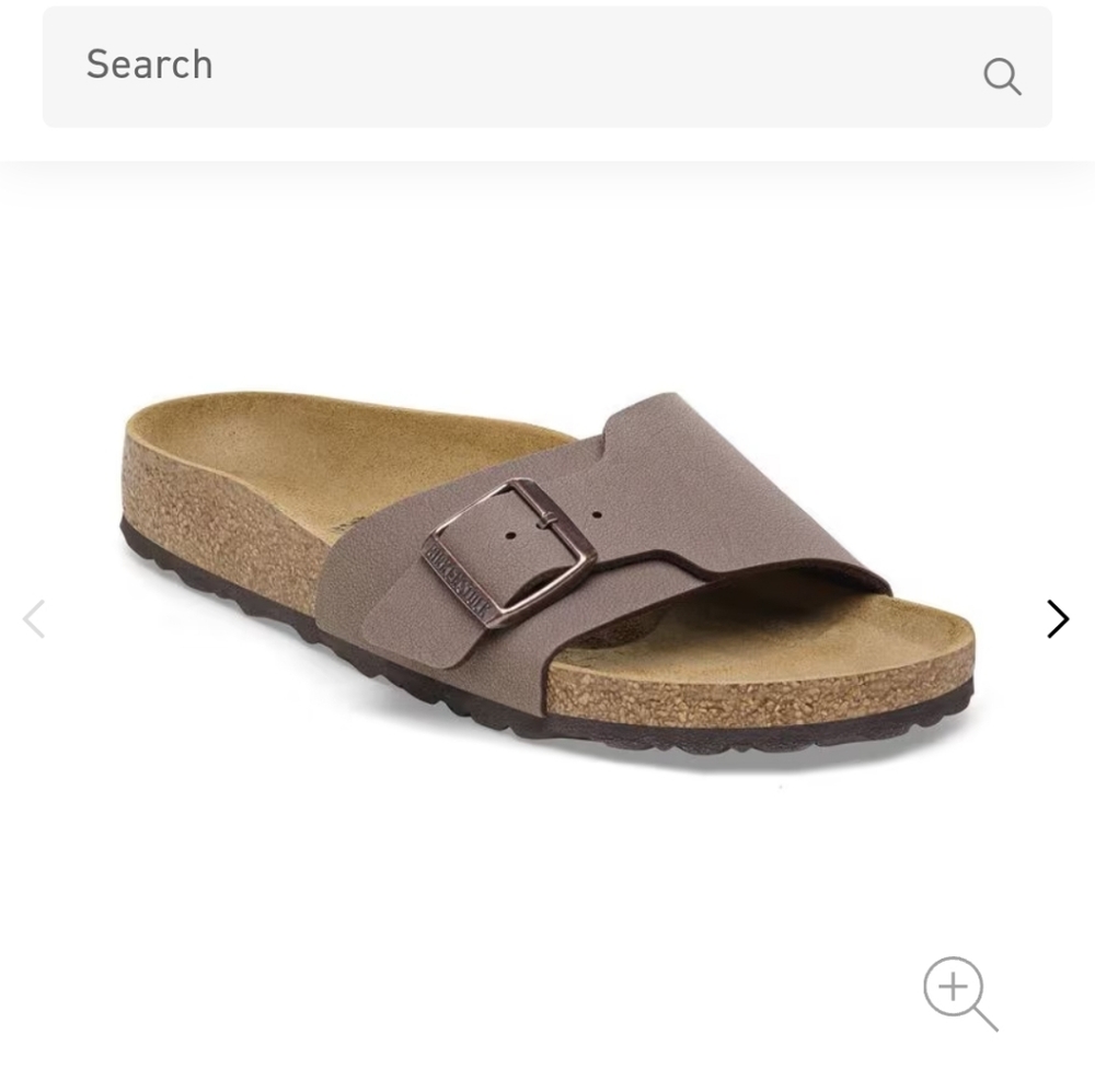 Birkenstock Catalina Slide Sandal Taupe with Cork Footbed